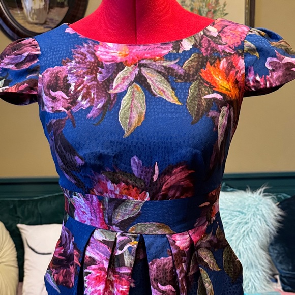 Moulinette Soeurs Floral Blue Dress - Picture 2 of 8